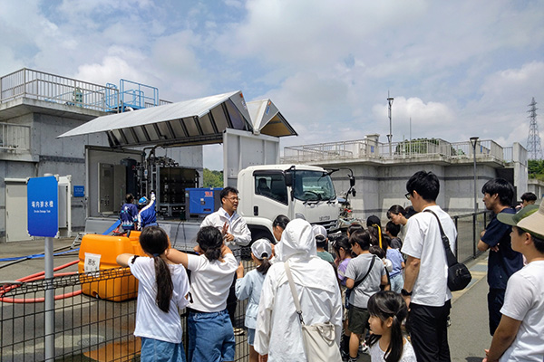 ダム・浄水場スタンプラリーの様子4