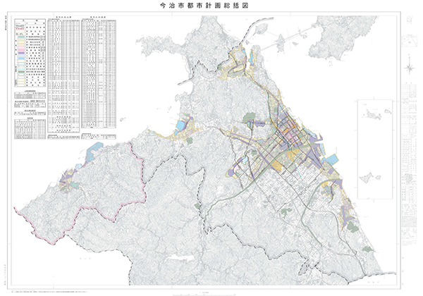 今治市都市計画総括図